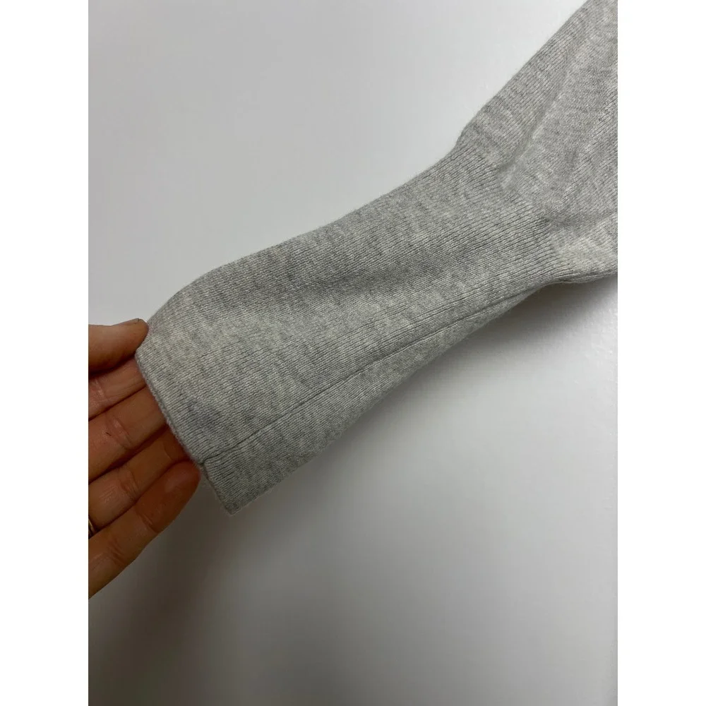 James Perse Women's 3/4 Sleeve Casual Pullover Terry Sweatshirt Dress 2 S Gray‎
